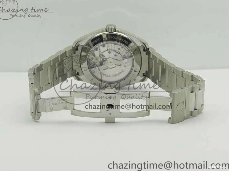 0312 Aqua Terra 150M SS VSF 1:1 Best Edition Black Textured Dial Silver Markers On SS Bracelet A8500 Super Clone Chic 8062